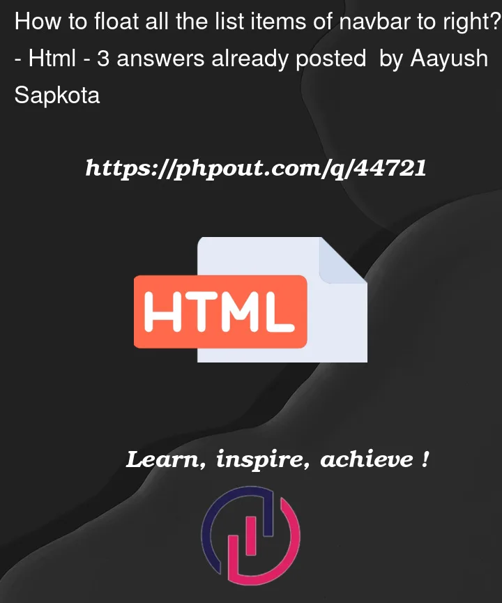 Question 44721 in Html