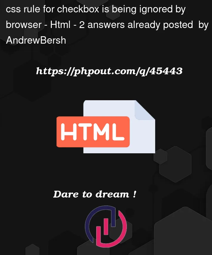 Question 45443 in Html