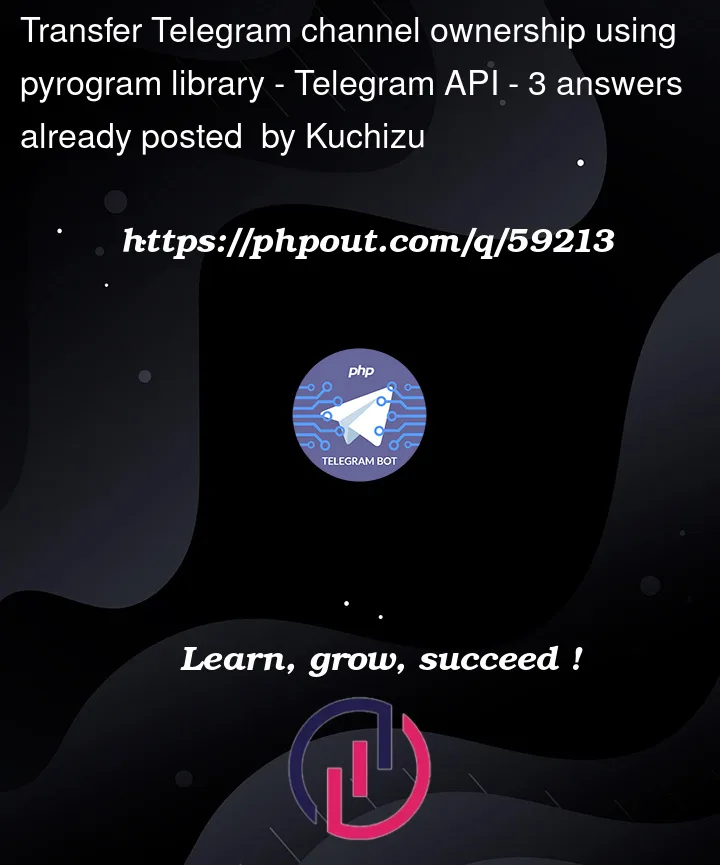 Question 59213 in Telegram API