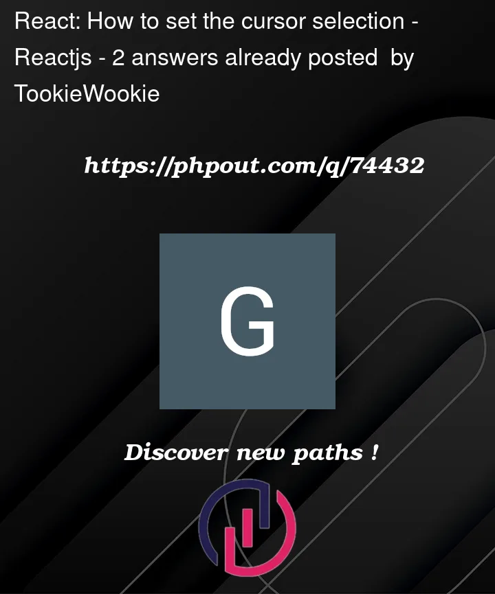 Question 74432 in Reactjs