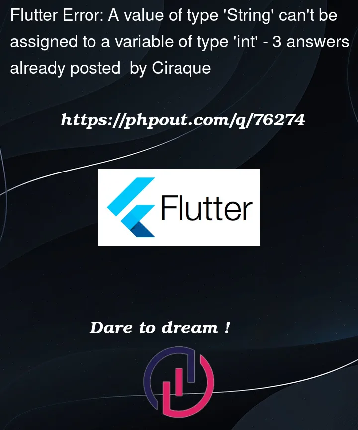Question 76274 in Flutter