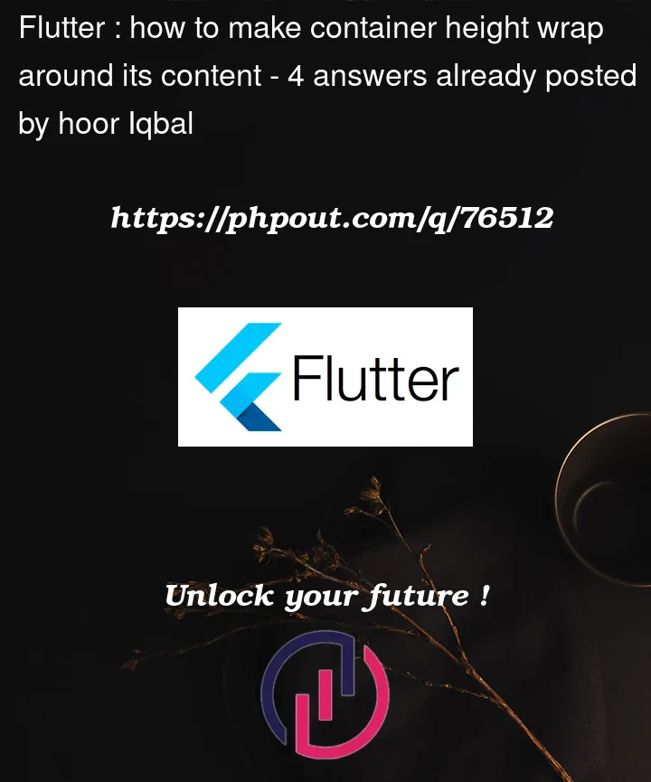 Question 76512 in Flutter
