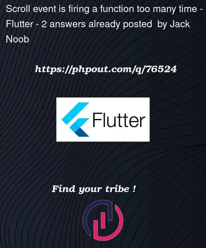 Question 76524 in Flutter