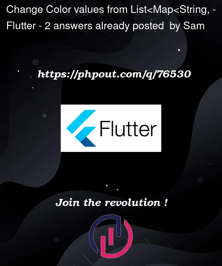 Question 76530 in Flutter