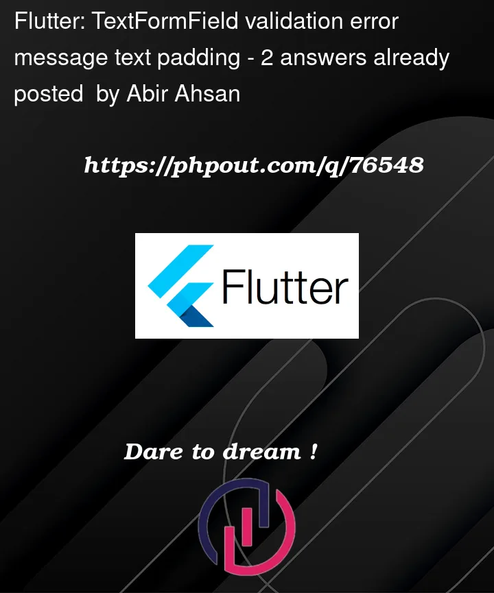 Question 76548 in Flutter