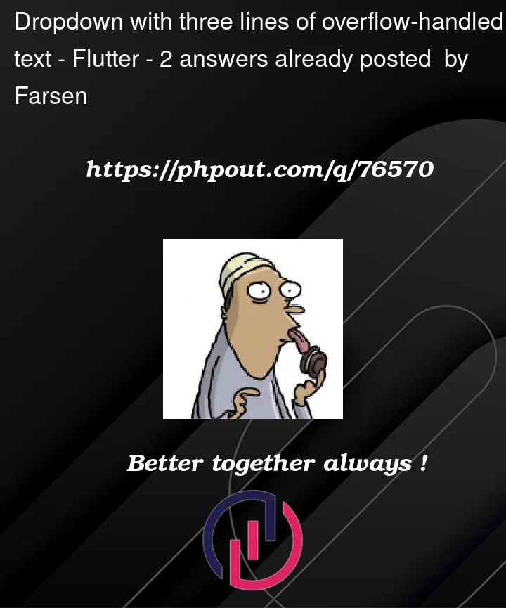Question 76570 in Flutter