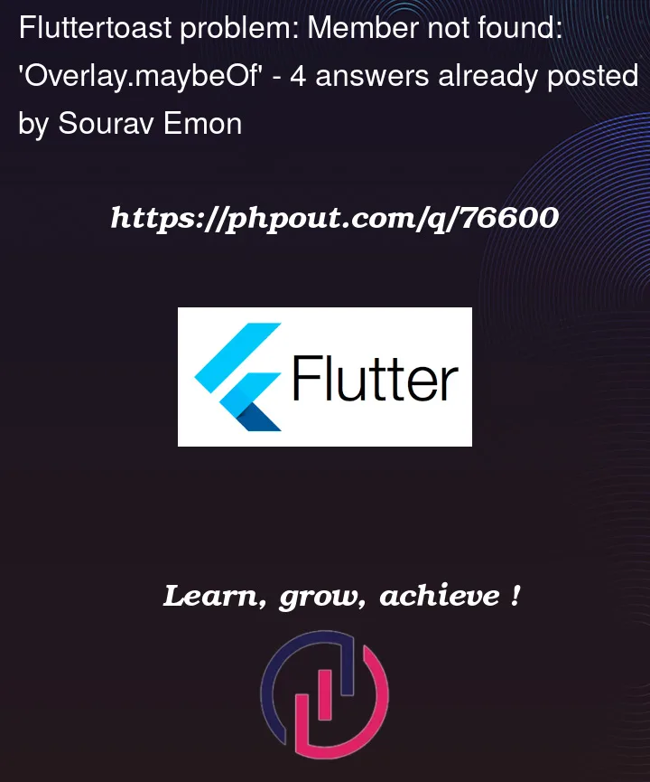 Question 76600 in Flutter