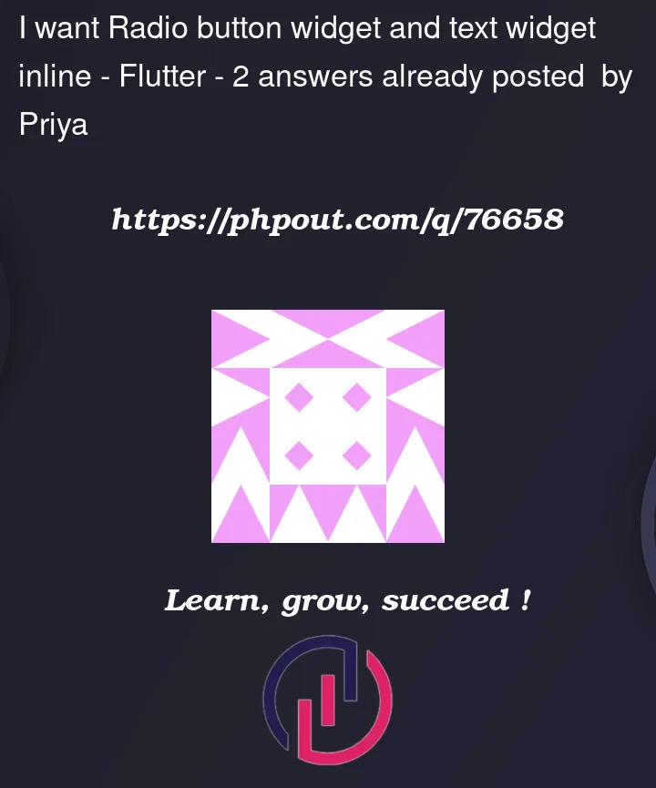 Question 76658 in Flutter