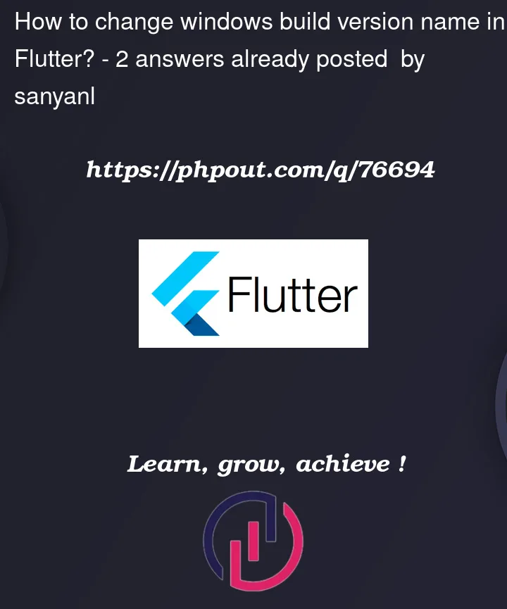 Question 76694 in Flutter