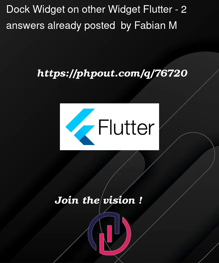 Question 76720 in Flutter