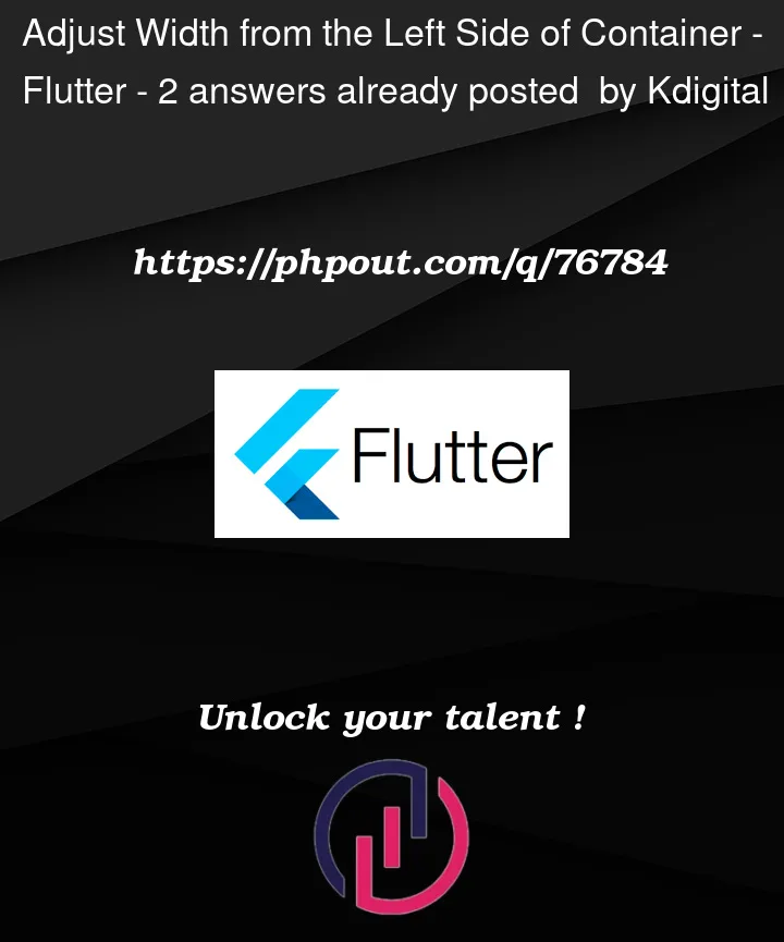 Question 76784 in Flutter