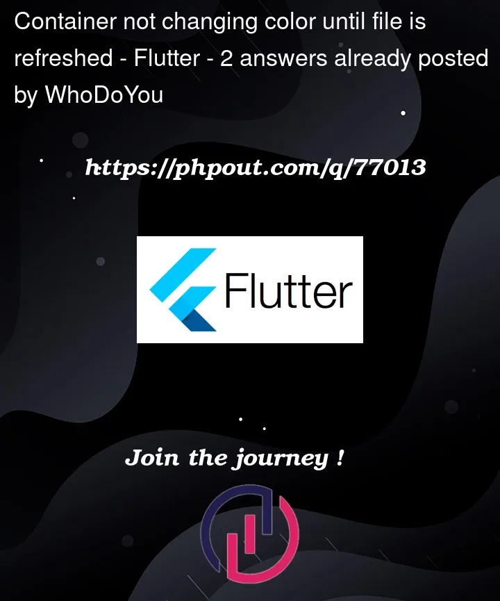 Question 77013 in Flutter