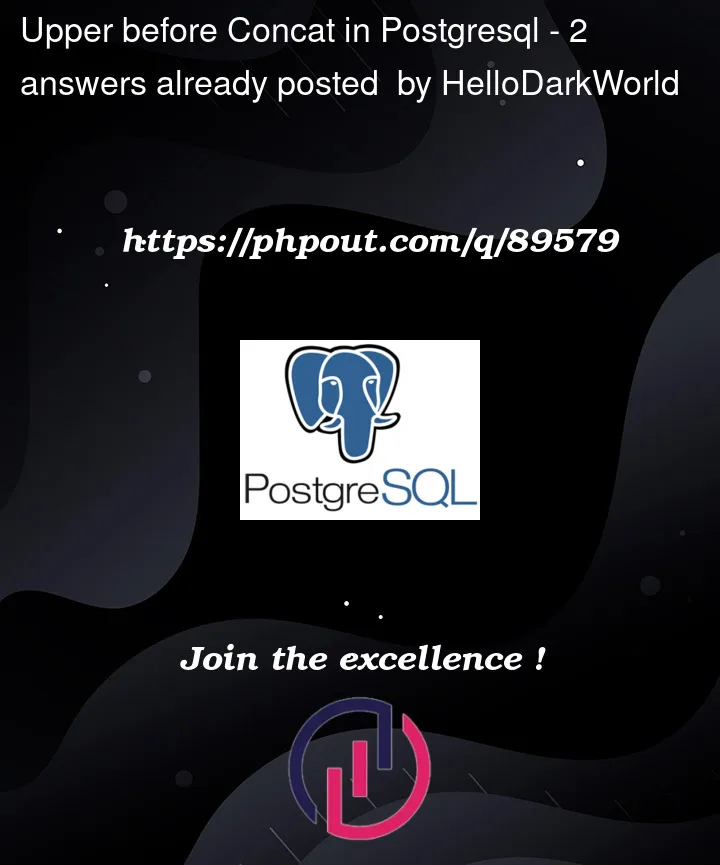 Question 89579 in PostgreSQL