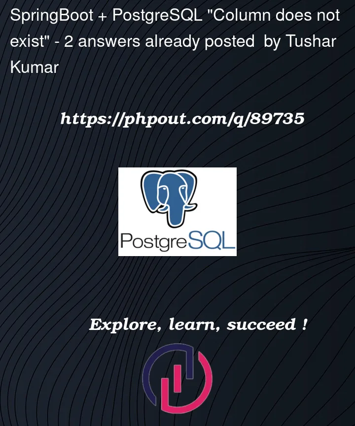 Question 89735 in PostgreSQL