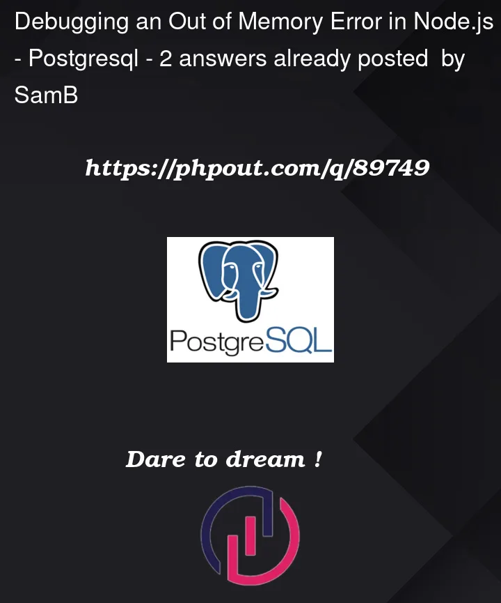 Question 89749 in PostgreSQL