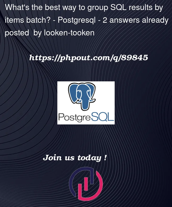 Question 89845 in PostgreSQL