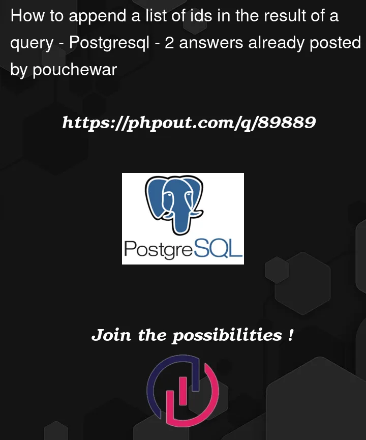 Question 89889 in PostgreSQL