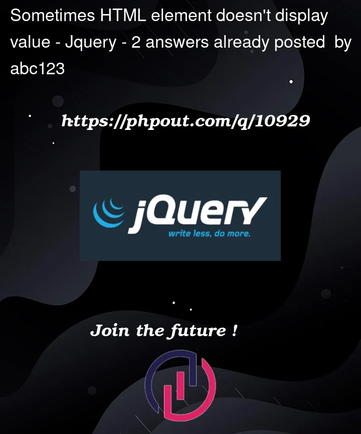 Question 10929 in Jquery