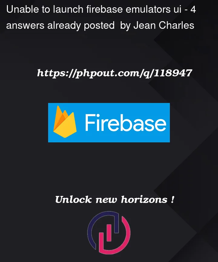 Question 118947 in Firebase