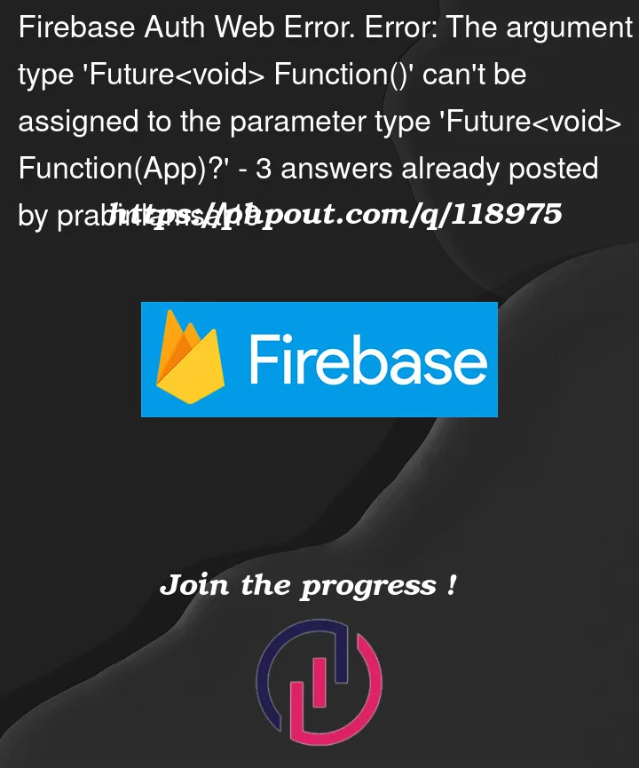 Question 118975 in Firebase