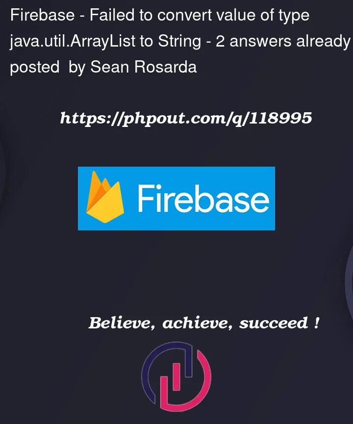 Question 118995 in Firebase