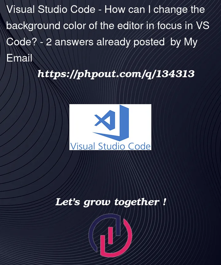 Question 134313 in Visual Studio Code