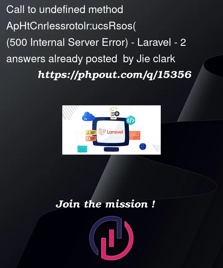 Question 15356 in Laravel