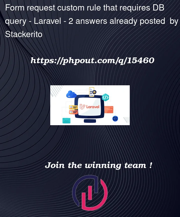 Question 15460 in Laravel