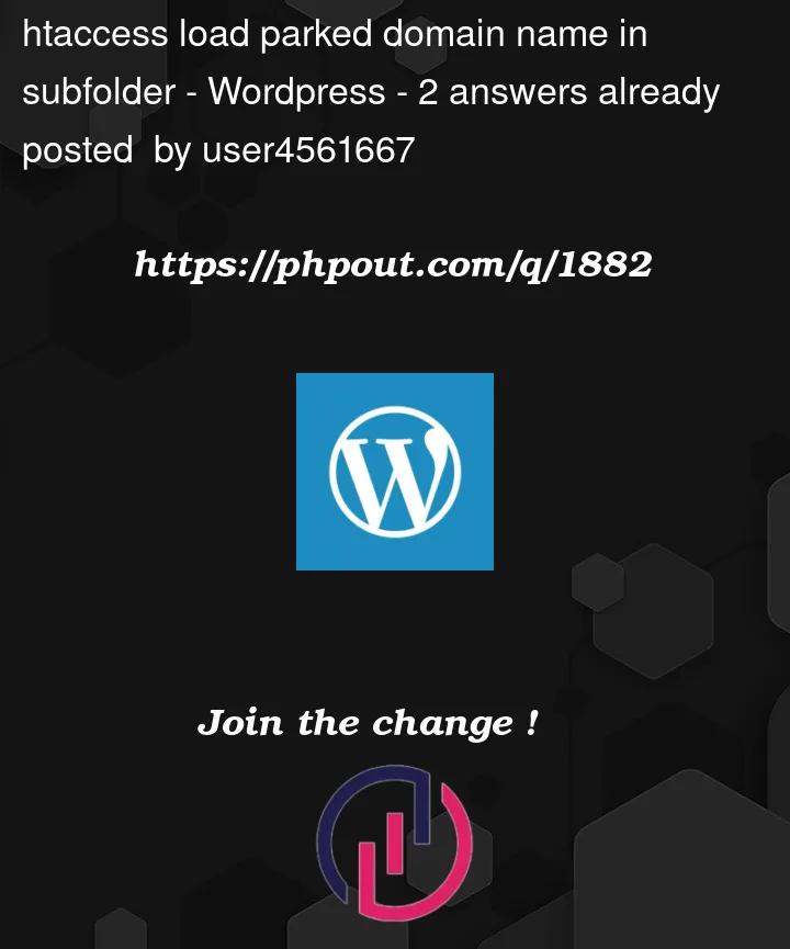 Question 1882 in Wordpress