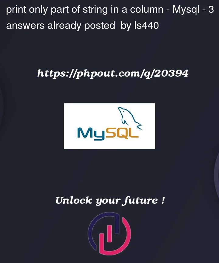 Question 20394 in Mysql