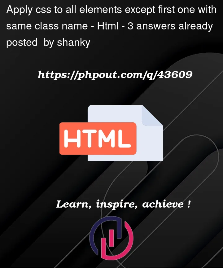 Question 43609 in Html