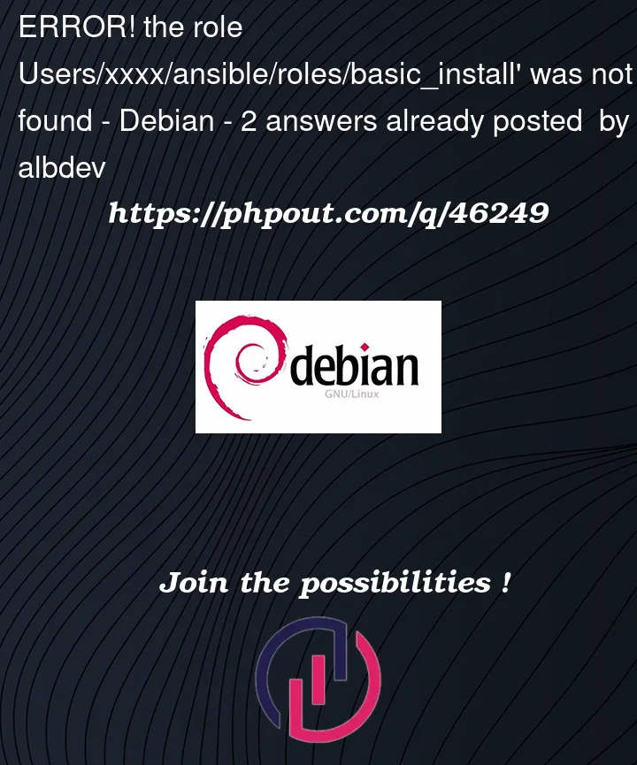 Question 46249 in Debian