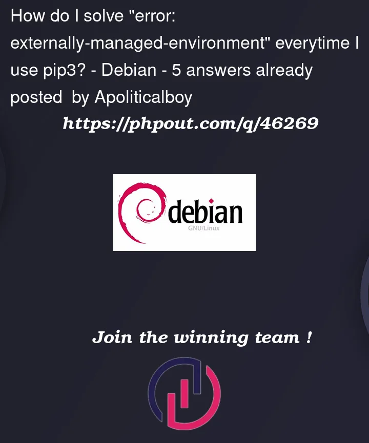 Question 46269 in Debian