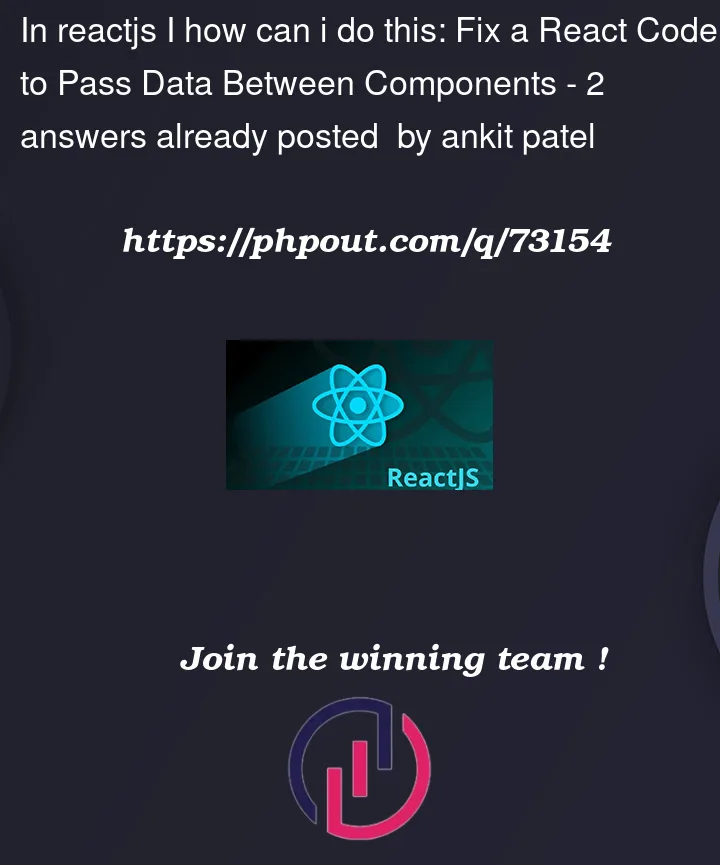 Question 73154 in Reactjs