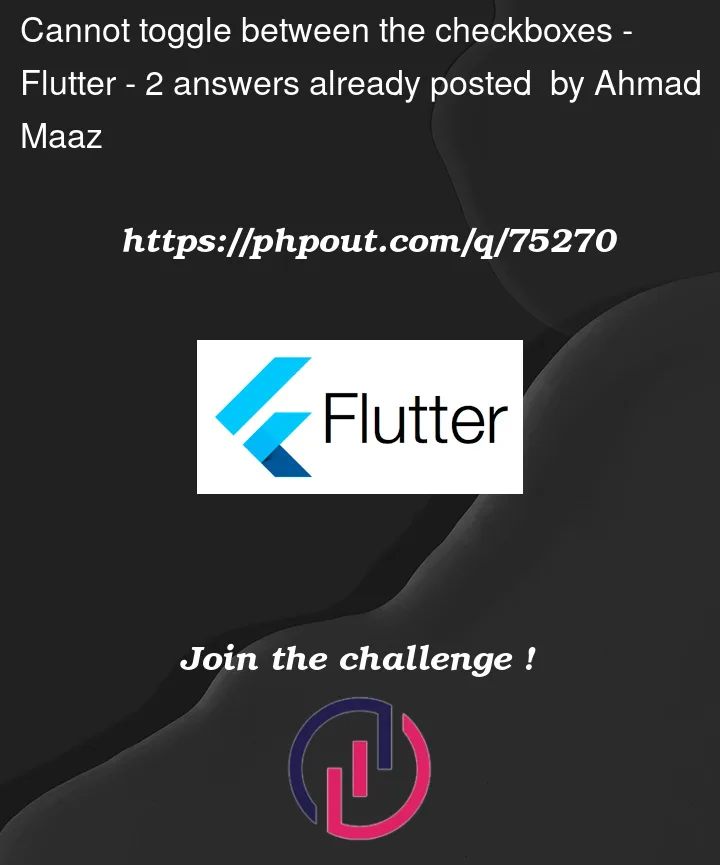 Question 75270 in Flutter