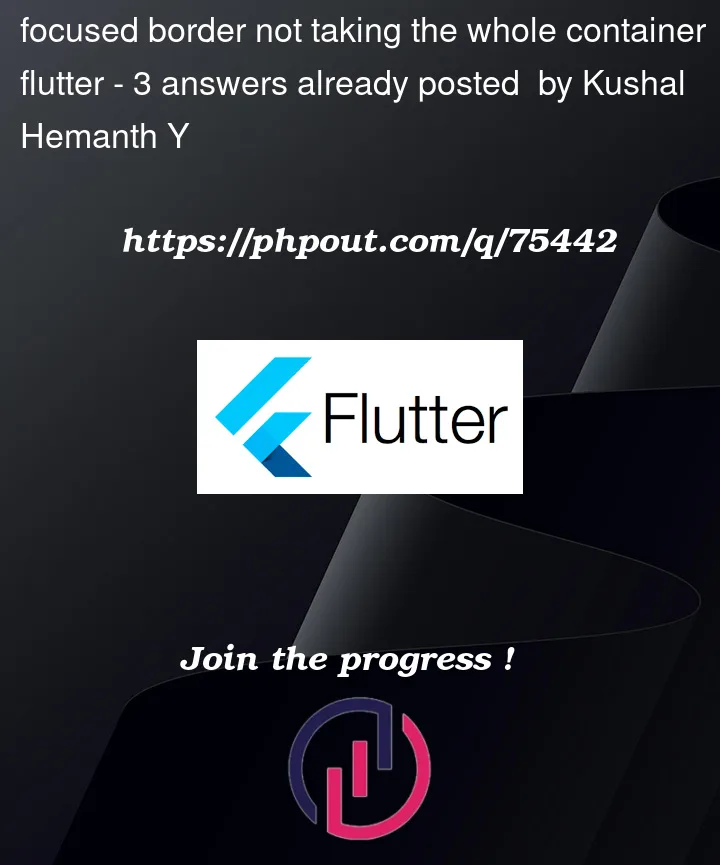 Question 75442 in Flutter