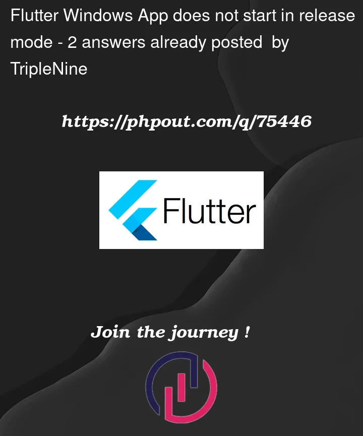 Question 75446 in Flutter