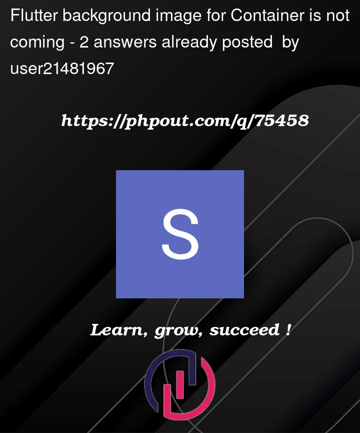 Question 75458 in Flutter