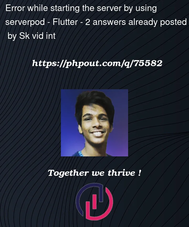 Question 75582 in Flutter