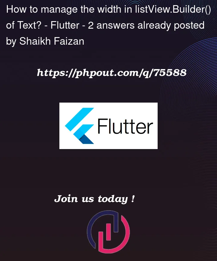 Question 75588 in Flutter