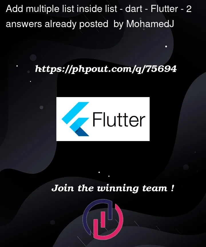 Question 75694 in Flutter