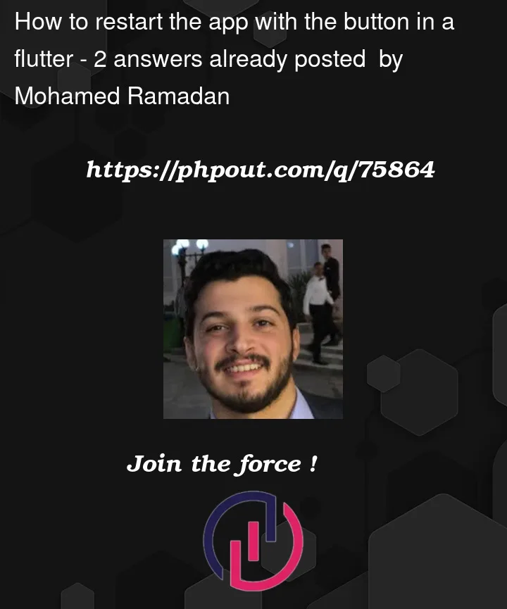 Question 75864 in Flutter