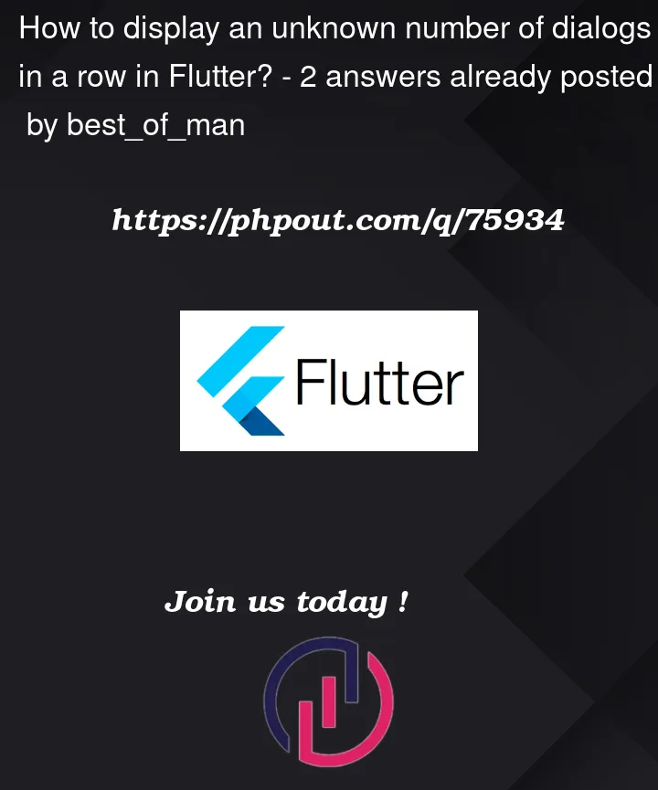 Question 75934 in Flutter