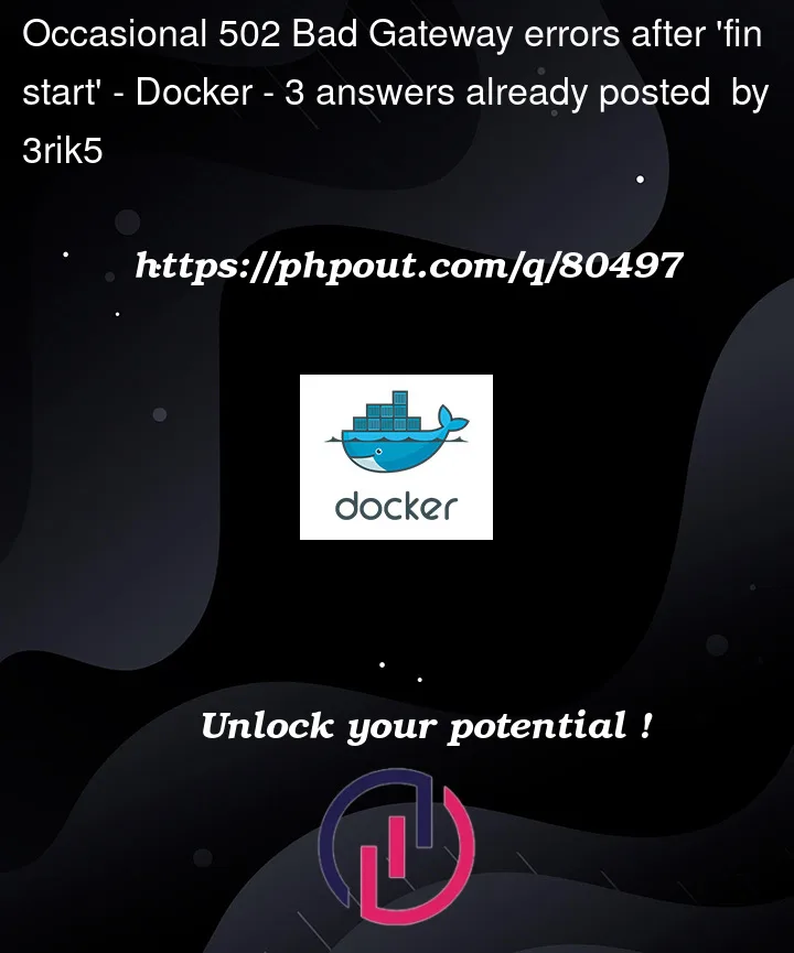 Question 80497 in Docker