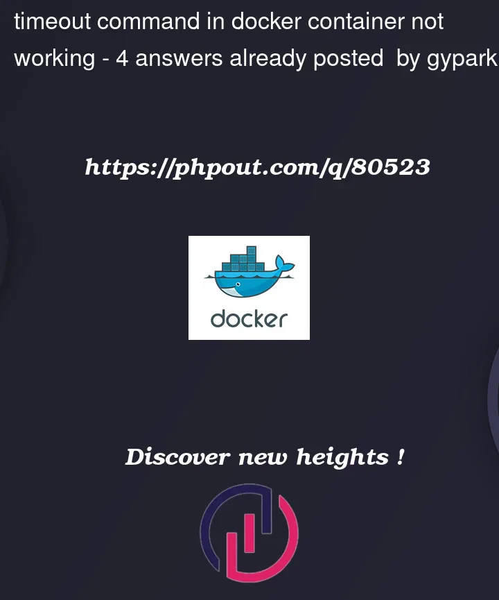 Question 80523 in Docker