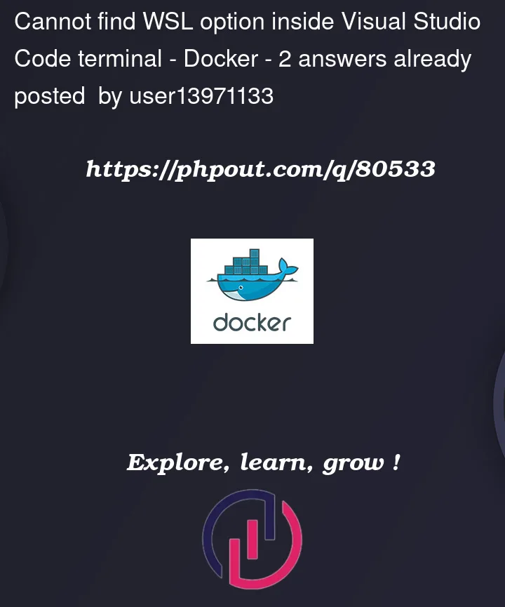 Question 80533 in Docker