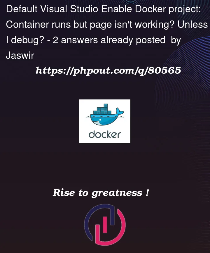 Question 80565 in Docker