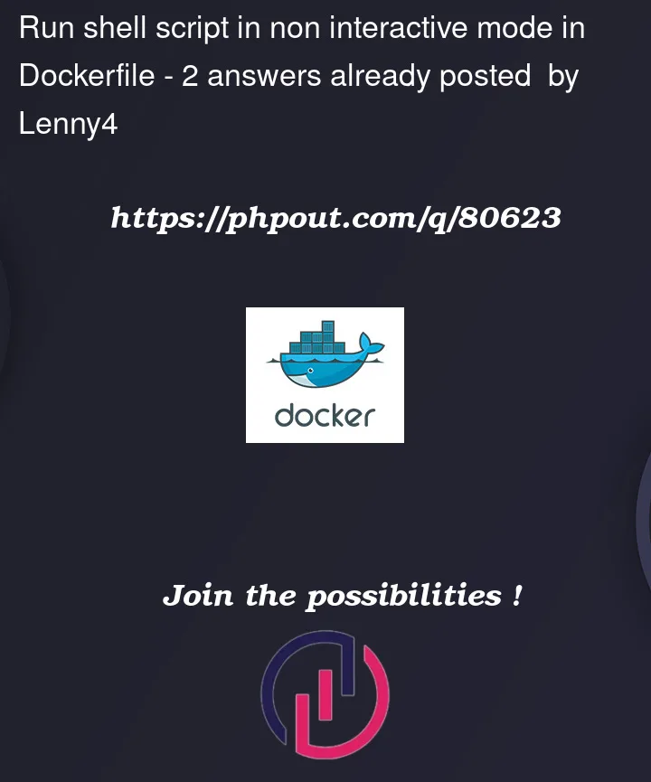 Question 80623 in Docker