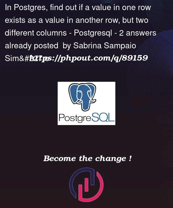 Question 89159 in PostgreSQL