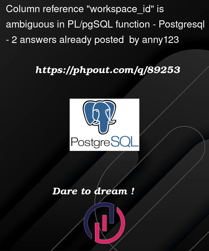 Question 89253 in PostgreSQL